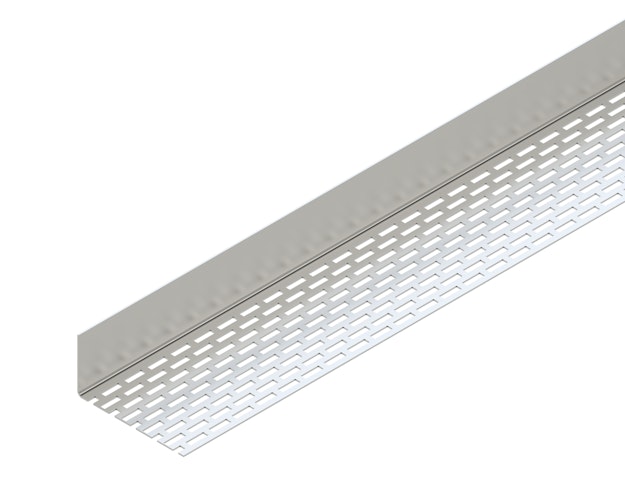 OSMO Fassade ZUB Alu Lüftungswinkel  0,8 mm einseitig Lochung 208 cm²/lfm VE 1 Stk.