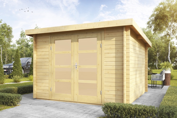 Wolff Finnhaus Blockbohlenhaus Pia 3024 - 34 mm