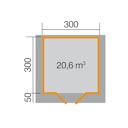 Vorschaubild Weka Gartenhaus 209 - 28 mm