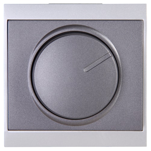 Kopp Dimmerabdeckuung für Druck-Wechseldimmer MALTA silber/anthrazit