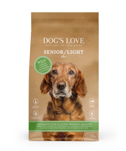 Dog's Love Senior Wild mit Süßkartoffel & Spinat Hundetrockenfutter