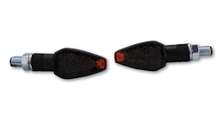 HIGHSIDER smart Peak LED Blinker Gehäuse Schwarz / Linse Rauchgrau (Paar), Vorn & Hinten