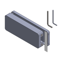 Griffwerk GATE | DESIGN MANUFAKTUR 1.0 -Edelstahl Optik matt Cover-Set -GK