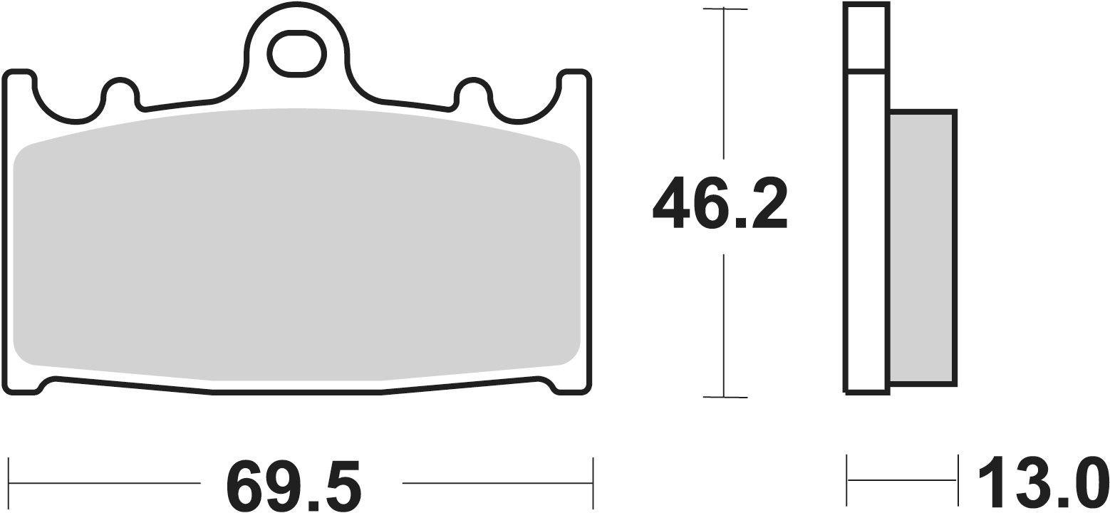 SBS Bremsbelag 789HF Street Ceramic