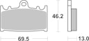 Vorschaubild SBS Bremsbelag 789HF Street Ceramic