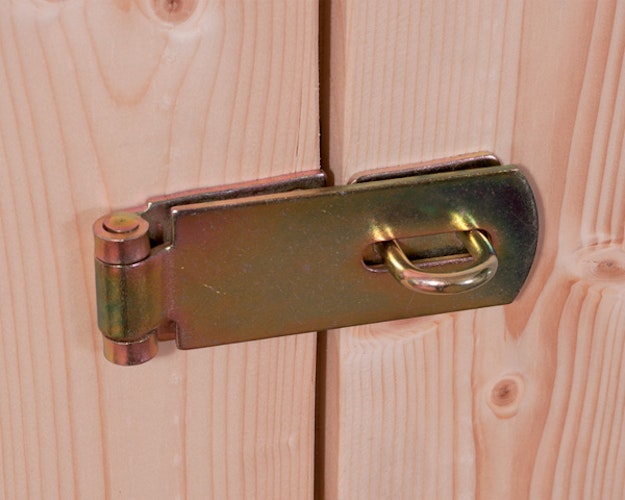 Karibu Gartenhaus Gerätehaus Goldendorf 3/5 mit 240 cm Schleppdach - 19 mm