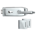 Vorschaubild Griffwerk CREATIVO 1.0 -Edelstahl poliert Ganzglastürbeschlagset -3-teiliger Bandsatz -mit Griff CAROLA Schraubt. -CHR -PZ