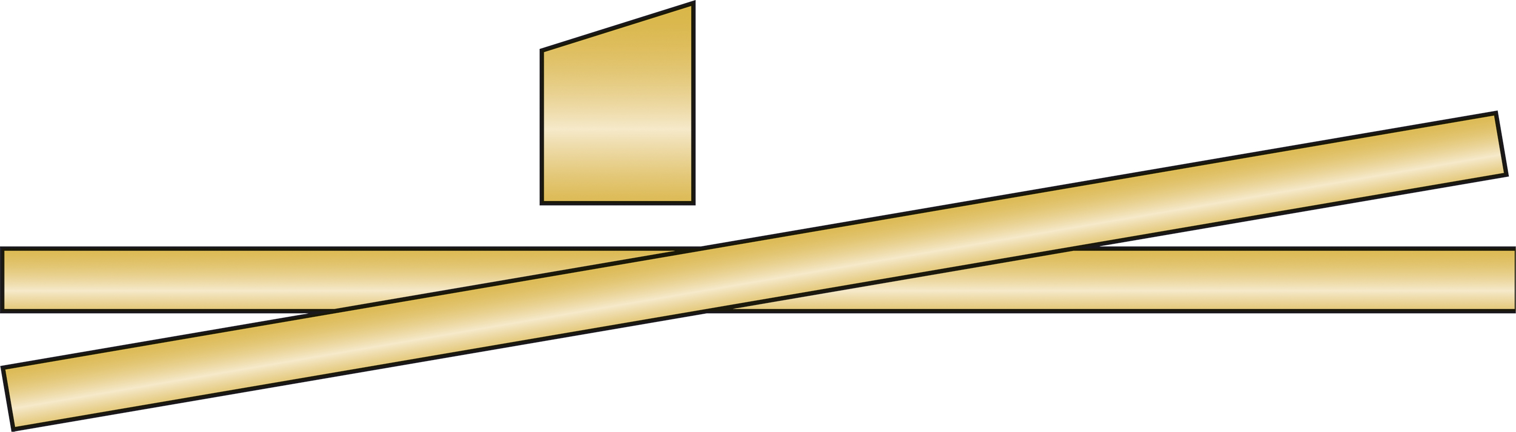 T&J Zaunriegel für Gartenzäune 28 x 70 x 3000 mm