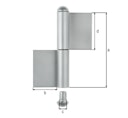 Vorschaubild Alberts® Konstruktionsband Typ KO4,zweit.,z.Anschweißen,Höhe 180mm