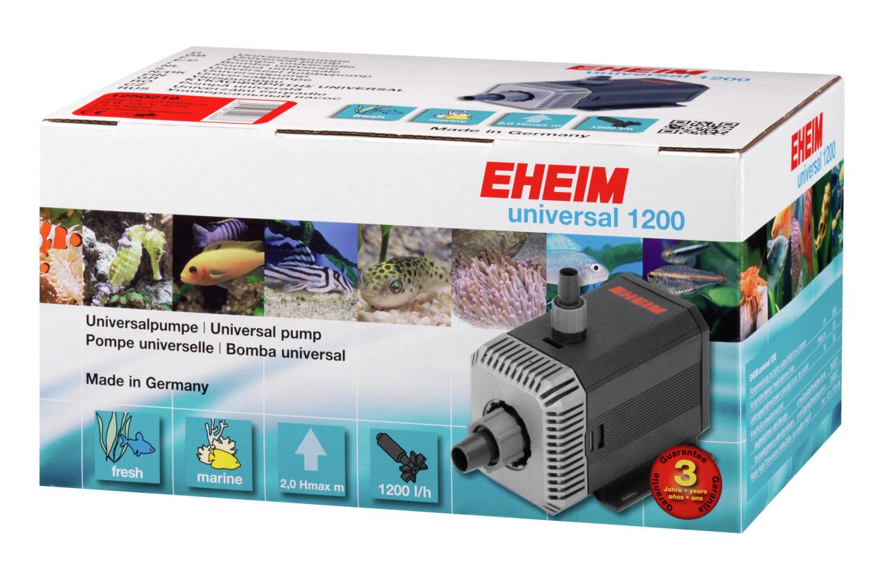 EHEIM 1250 universal 1200 Universalpumpe mit 1,5 m Kabel