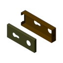 Vorschaubild Griffwerk PURISTO S -Graphitschwarz Cover-Set -PZ