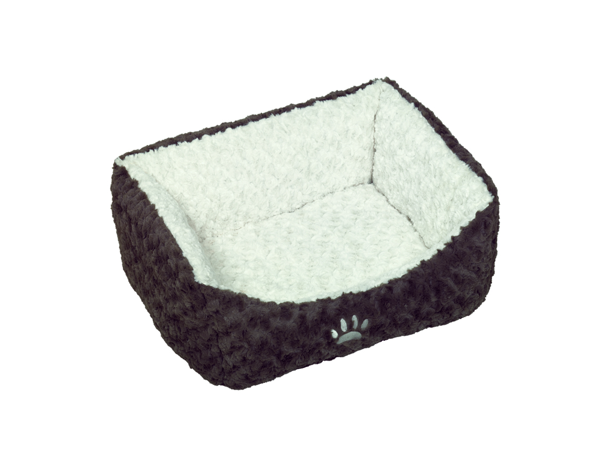 NOBBY Komfortbett "NEIKU" braun / weiß 45 x 40 x 18 cm