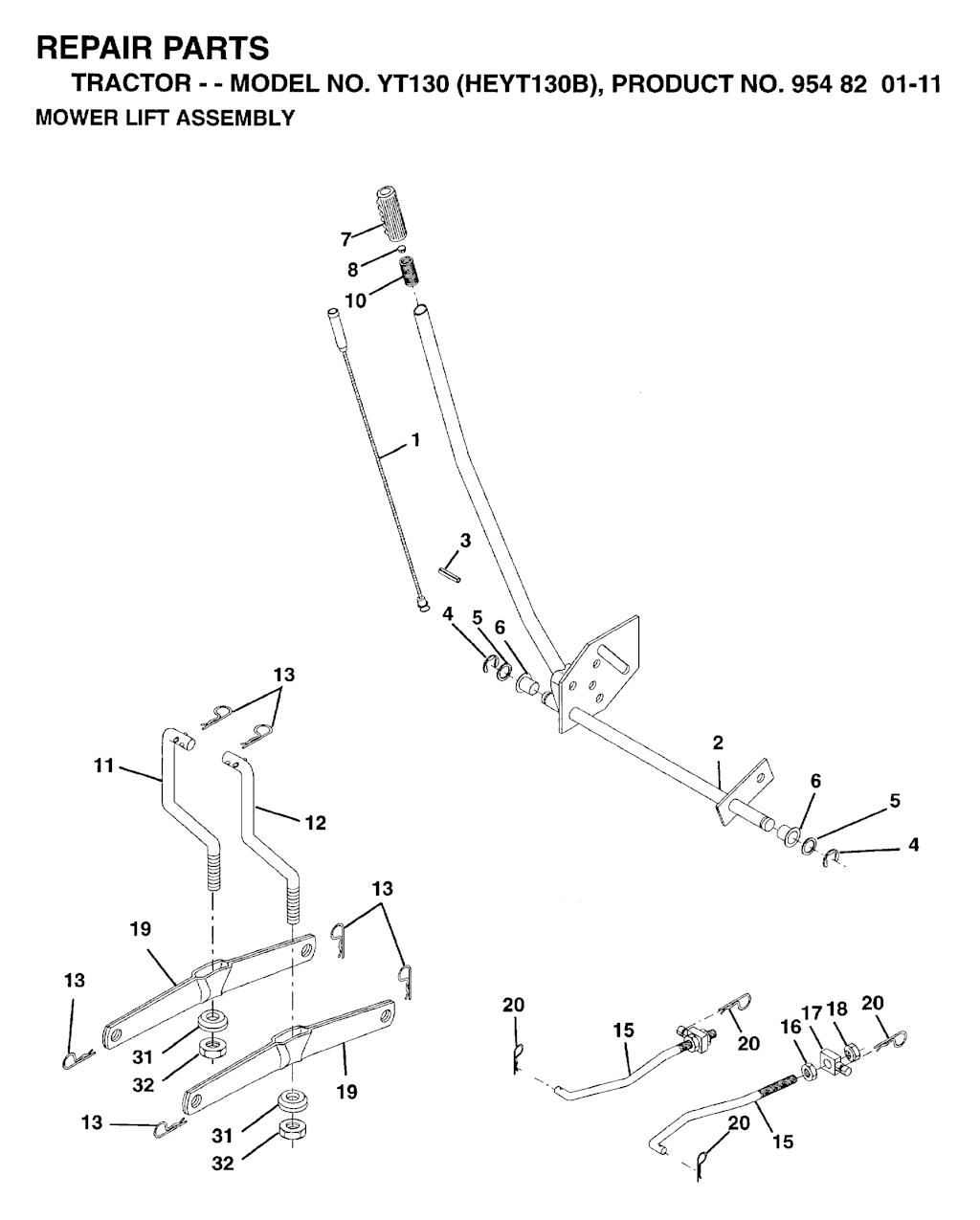Explosionszeichnung Ersatzteile
