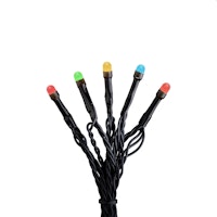 Konstsmide Weihnachtsbeleuchtung  Micro LED Lichterkette 80 Dioden schwarzes Kabel