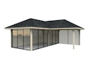 Vorschaubild Palmako Pavillon Bianca 24,9 m² Set 514 Slide Plus mit Isolierglas-Schiebetüren
