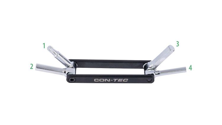 CONTEC Multifunktionswerkzeug Micro Gadget - MG1 schwarz/silber