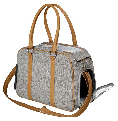 TRIXIE Tasche Helen, 19 × 28 × 40 cm, grau/hellbraun