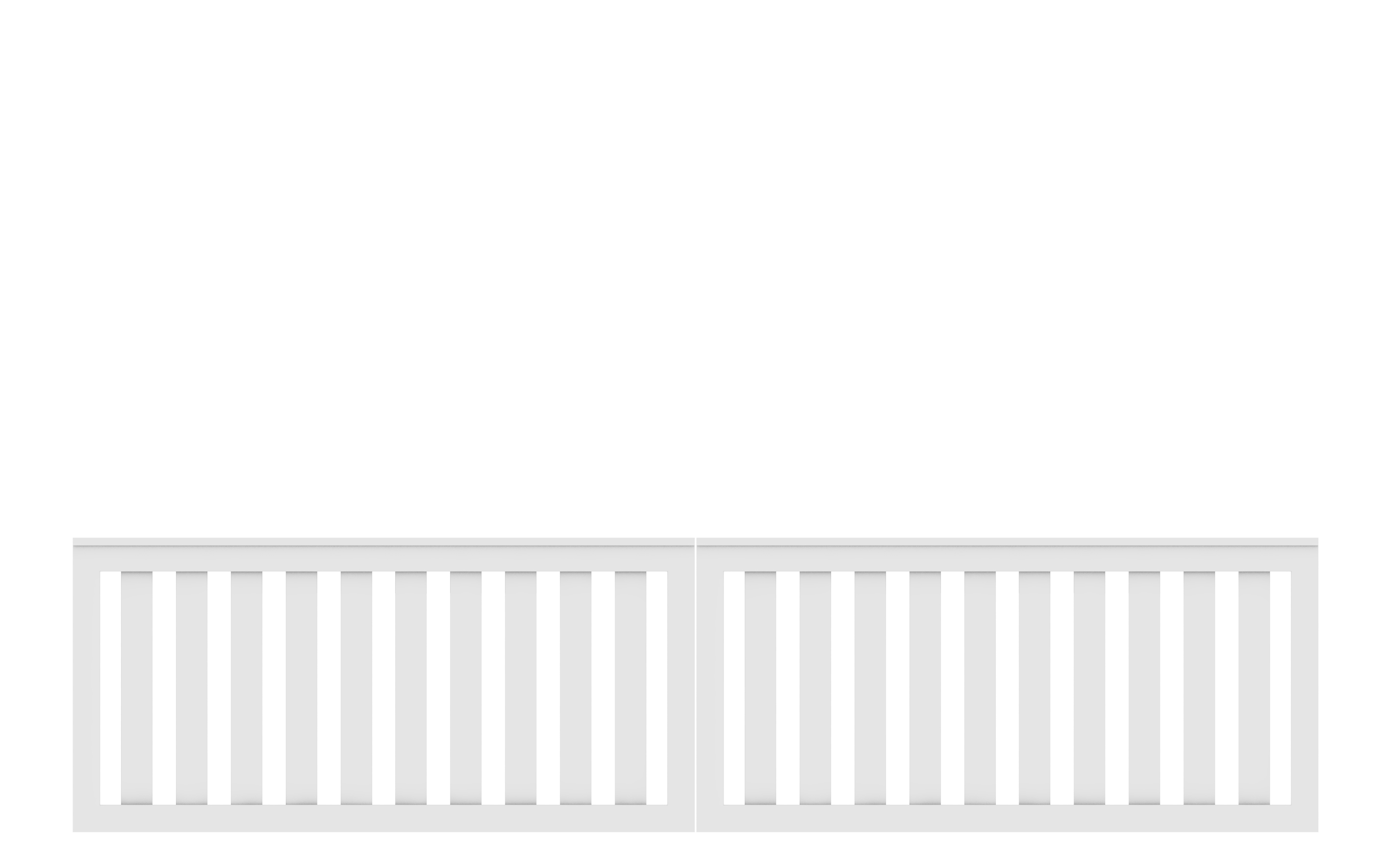 TraumGarten LONGLIFE CLEO-Doppeltor, weiß