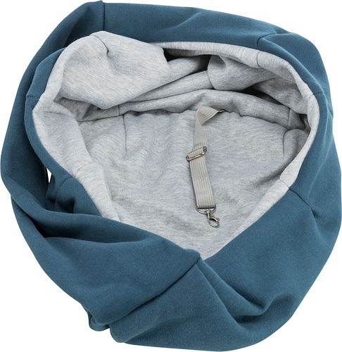 TRIXIE Fronttasche Soft, 22 × 20 × 60 cm, blau/hellgrau