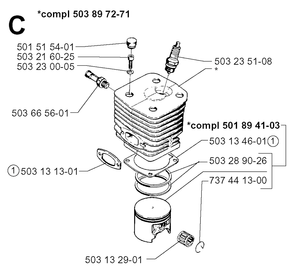 Explosionszeichnung Ersatzteile