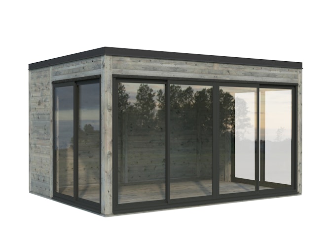 Palmako Gartenhaus Serena 12,6 m² Set 2 Slide Plus - 44 mm