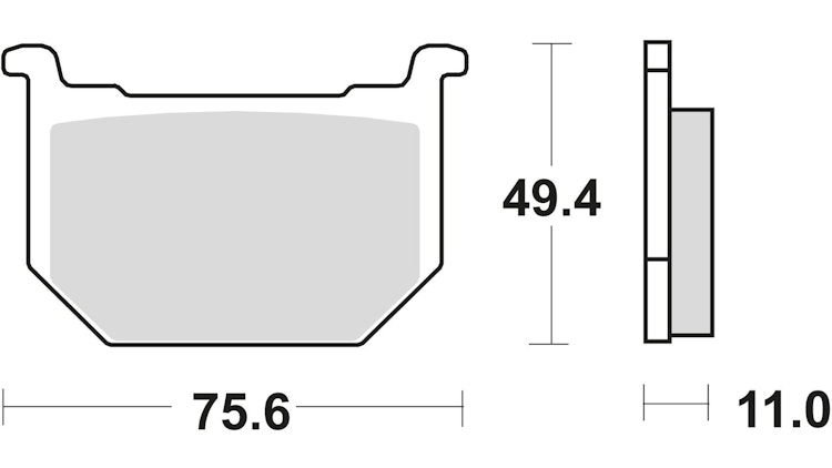 TRW Bremsbelag Typ Organisch Standard mit ABE, Bremsbelag "MCB 509" Satz