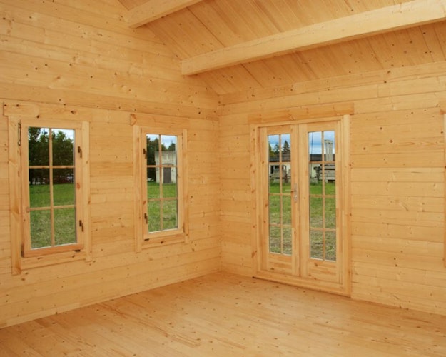 Skan Holz 45 mm Blockbohlenhaus Bern 2