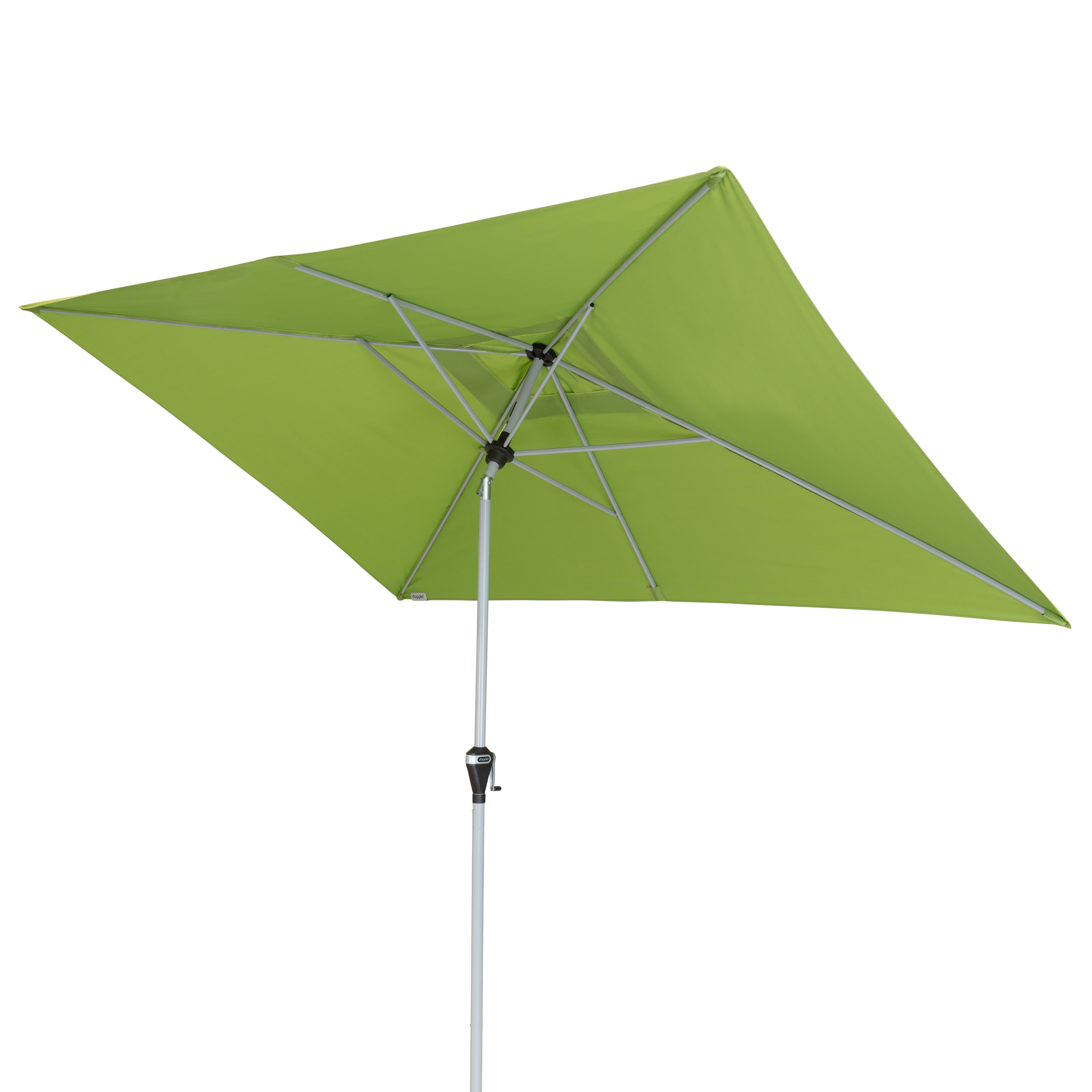 doppler Mittelmastschirm ACTIVE 300 x 200 Auto-Tilt, Aluminium Silber / Polyester 180 g/m²