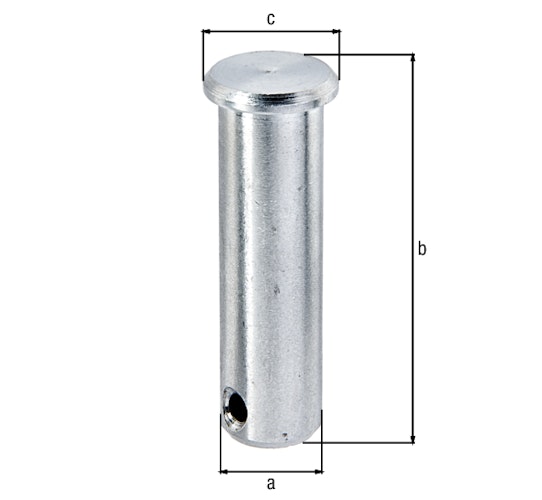 Alberts® Bolzen,VA,f.Gew.M20,Außen-⌀23mm 