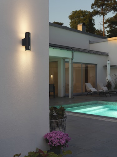 Konstsmide Wandleuchte Cuneo E27 schwarz (7365-752)