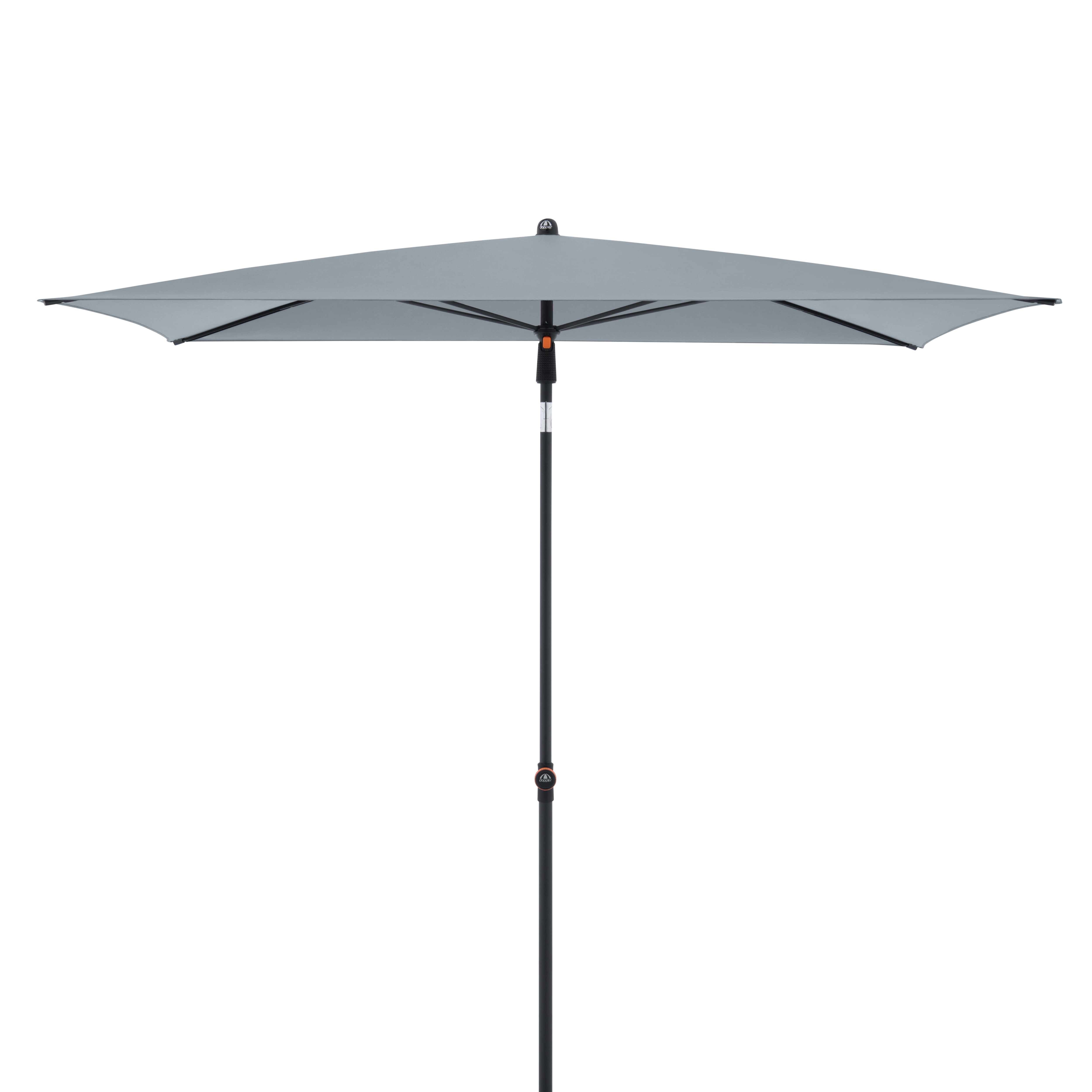 doppler Mittelmastschirm myZONE 190 x 125 Manual, Stahl Anthrazit / 100 % Polyester 180 g/m² Hellgrau