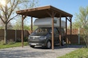 Vorschaubild Skan Holz Friesland - Flachdach Caravan-Carport aus Nadelholz Breite 402 cm