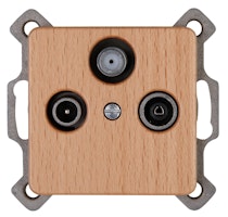 Kopp Einsatz/Abdeckung für Kommunikationstechnik holz - 917131082