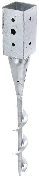 Alberts® Einschraub-Bodenhülse für Vierkantholzpfosten 71x71mm Höhe: 595mm