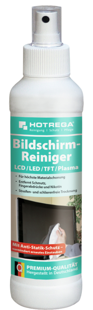 Hotrega Bildschirmreiniger LCD/Plasma & TFT 250 ml Pumpsprühflasche