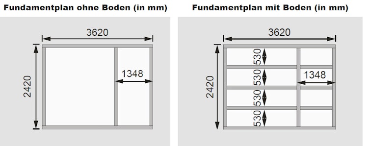 Karibu Mittelwand-Gartenhaus Schönbuch 1 - 38 mm