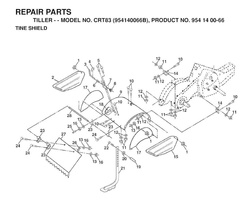 Explosionszeichnung Ersatzteile