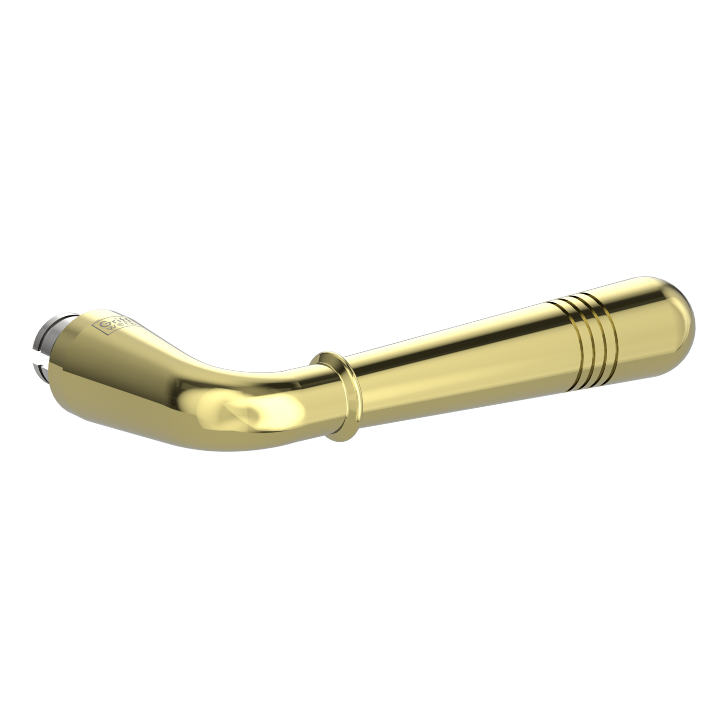 Griffwerk Griffstück FABIA für Schutzbeschlag Messing-Optik Rechts