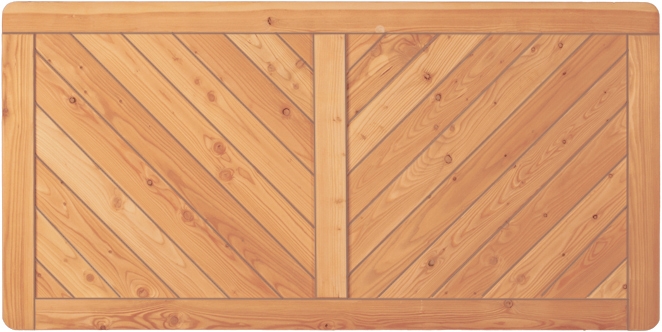 T&J SKAGEN Sichtschutzzaun Lärche 1800 x 900 mm
