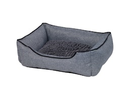 NOBBY Komfortbett eckig Classic "MOPPY" grau 60 x 50 x 18 cm