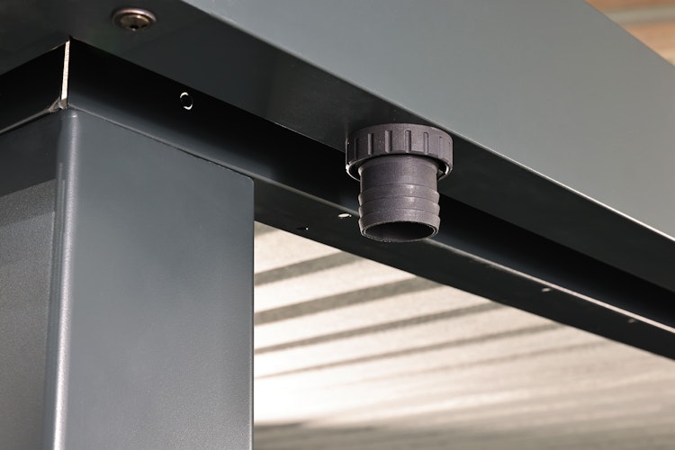 Wolff Finnhaus Premium Metall Gartenhaus Hakon 2424 Anthrazit