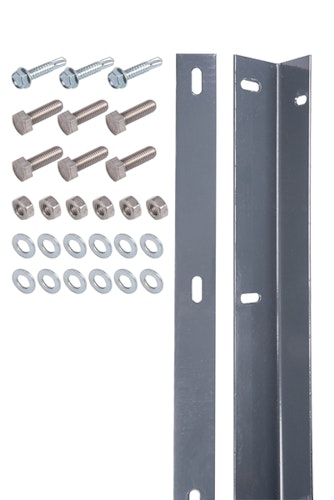 Alberts® Befestigungsleiste f.Doppelstab-Gittermatten,anthrazit,Länge:2000 mm,m.Schrauben 623272