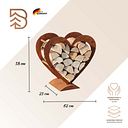 Vorschaubild Badeko Herz-Holzregal-Set: 45 & 58 cm hoch
