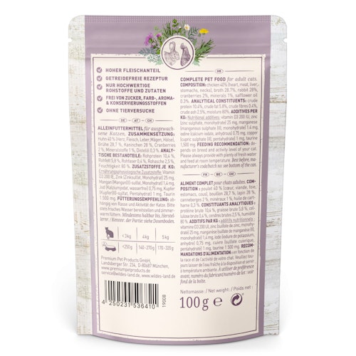 WILDES LAND Katze CLASSIC 90 / 100g