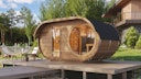 Vorschaubild Weka Design Oval Saunahaus Keila mit Thermoholz - 28/42 mm