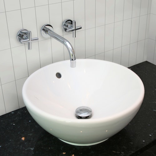 Revét Vinyl Wandfliese Butcherblock Weiß Hochglanz 120 x 60 cm