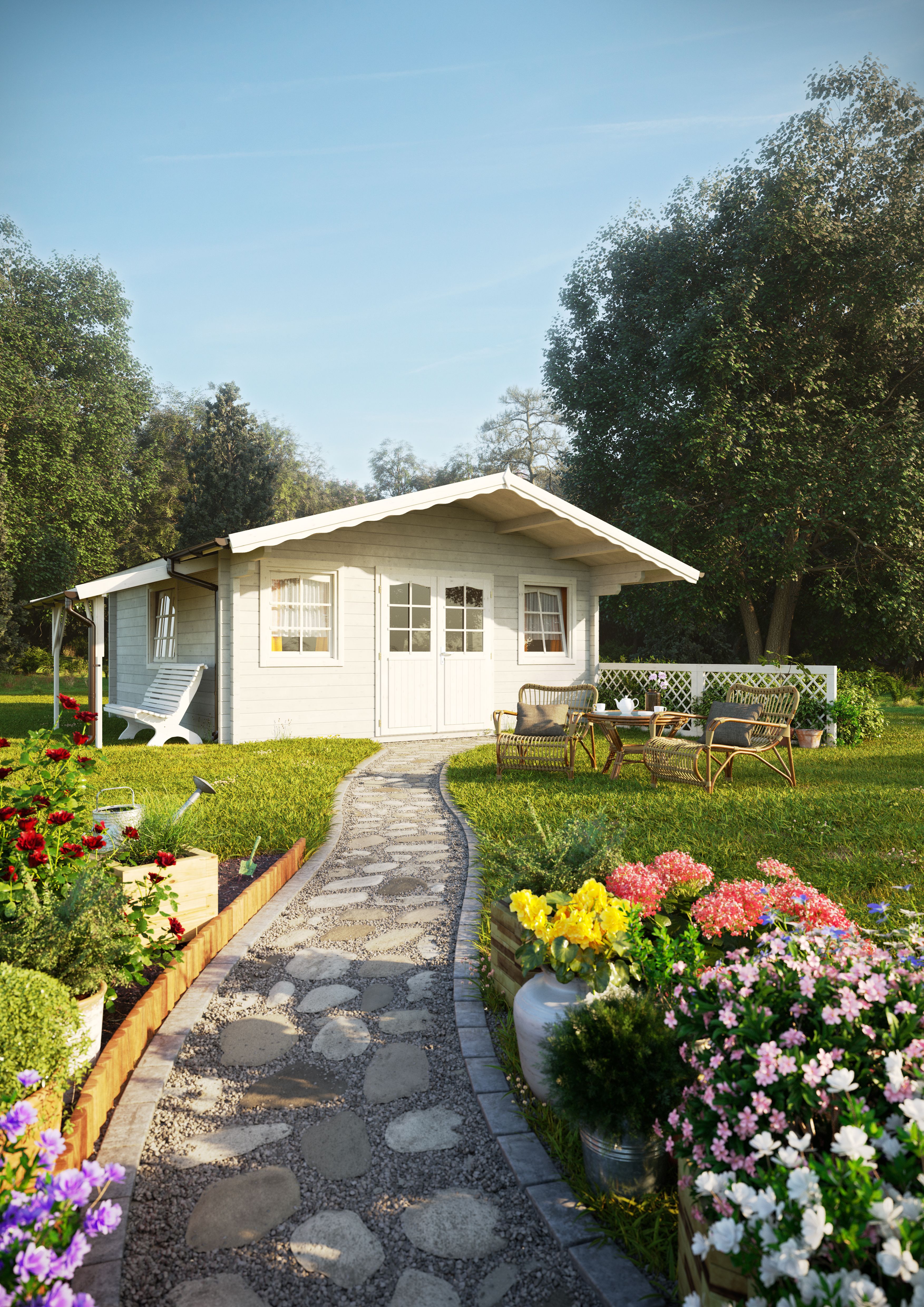 Palmako Gartenhaus Helena 24,6 m² - 70 mm