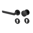 Vorschaubild Griffwerk Wechselgarnitur VAYA 137 TRI fast2fix Fast2Fix GK3 Rosetten rund Knopf R2 Graphitschwarz L