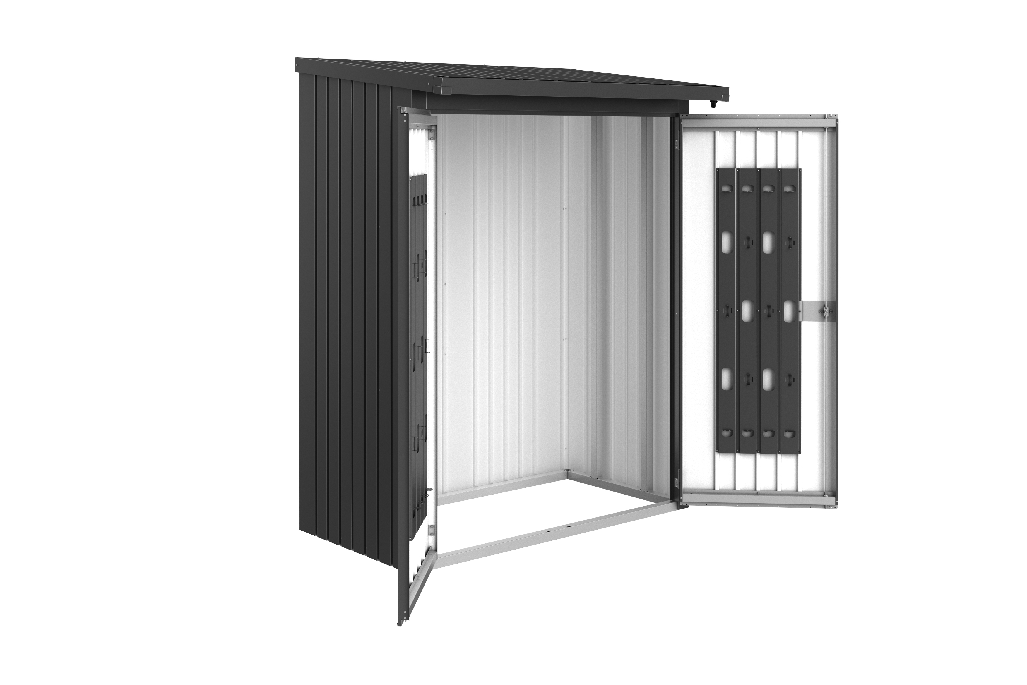 Thumbnail - Türpaket für Biohort Kaminholzlager Woodstock-dunkelgrau-metallic-150