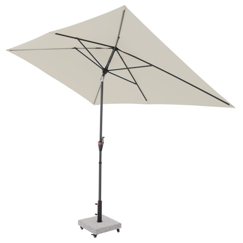 doppler Mittelmastschirm myZONE 300 x 200 Auto Tilt, Aluminium Anthrazit / 100 % Polyester 180 g/m²